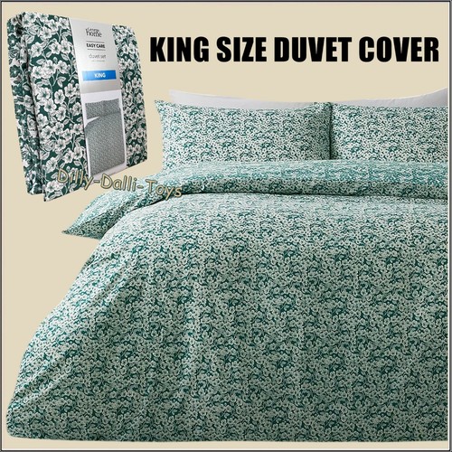 Green white ditsy floral - white,