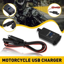 Motorcycle GPS USB SAE Phone Cable Adapter Charger Inline Fuse 12V Upgrade UK