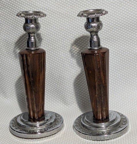 Pair vintage wood and - vintage,