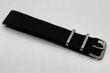 Watch Strap Black Band Nylon