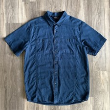 Arcteryx Ravelin Short Sleeve Shirt Mens Size L Blue Outdoors Hike
