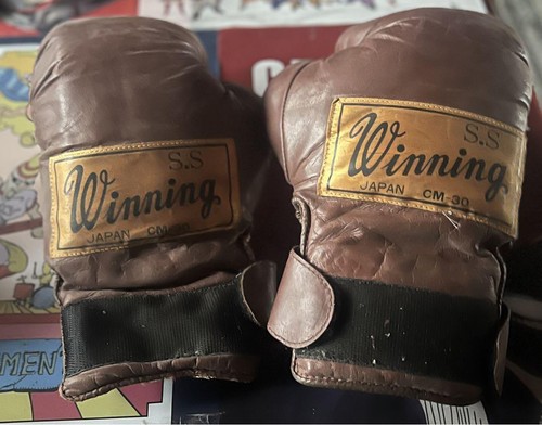 Winning boxing gloves brown - boxing,