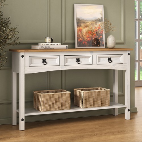 Corona white console table - console, 3