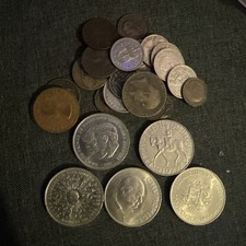 Small Job Lot of English, UK, and World Coins Bulk