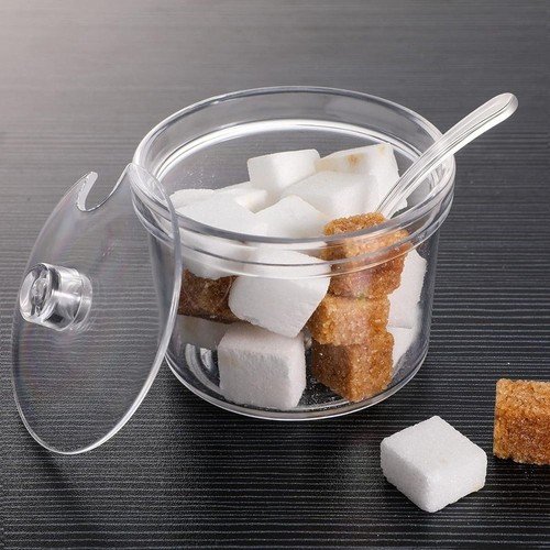 Acrylic sugar bowl - acrylic, condiment