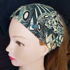 Zen Japanese Tattoo Skulls Bandana Head Hair band Ladies Turban Biker feeanddave