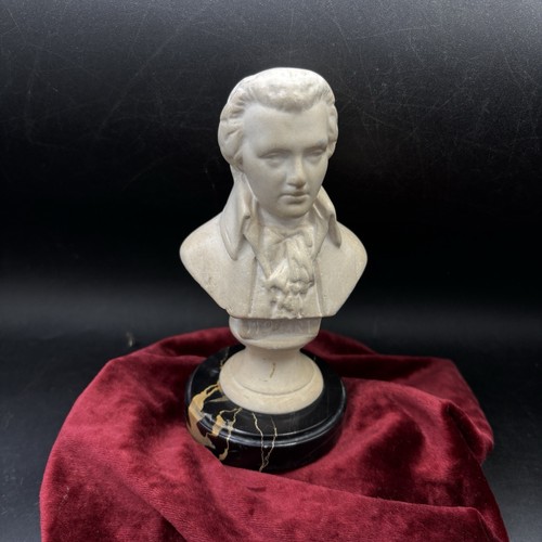 Mozart plaster bust on - mozart,