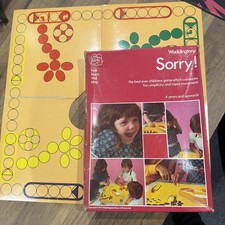 Vintage Sorry Waddingtons Board Game -  1973 - Complete with all cards