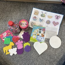 Hama Beads Large Bundle with Peg Boards & Ideas Book Pixel Craft Kit hardly used