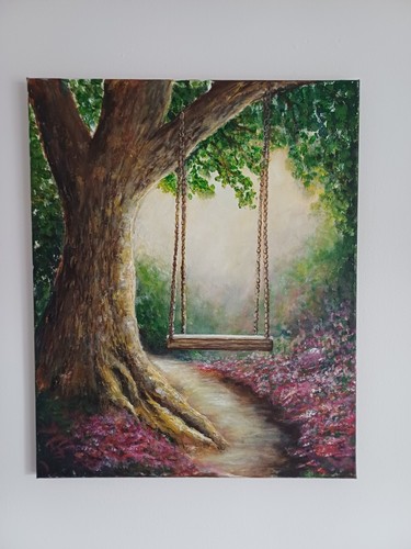 Original tree swing - original, landscape