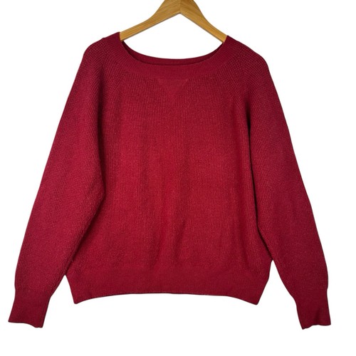 Crew cozy red sweater merino - cozy,