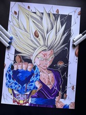 DBZ Drawing Gohan Vs Cell Jr