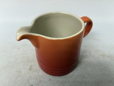Le Creuset Stoneware Ceramic Milk Cream Jug Pourer 0.35L Orange