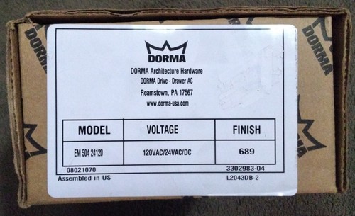 Genuine dorma 504 - dorma,