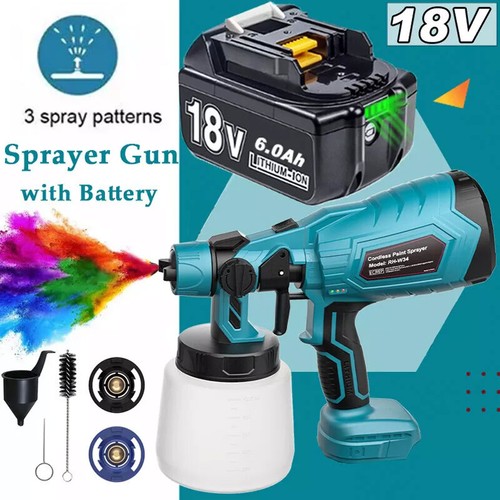Spray gun cordless - gun, wall