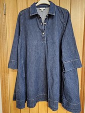 Cos indigo denim A-line swing