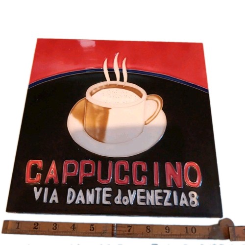 Cappuccino ceramic wall art - ceramic,
