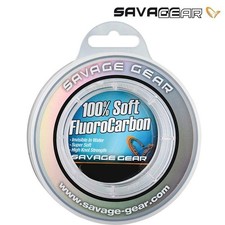 SAVAGE GEAR 100% SOFT FLUOROCARBON FISHING LINE LEADER