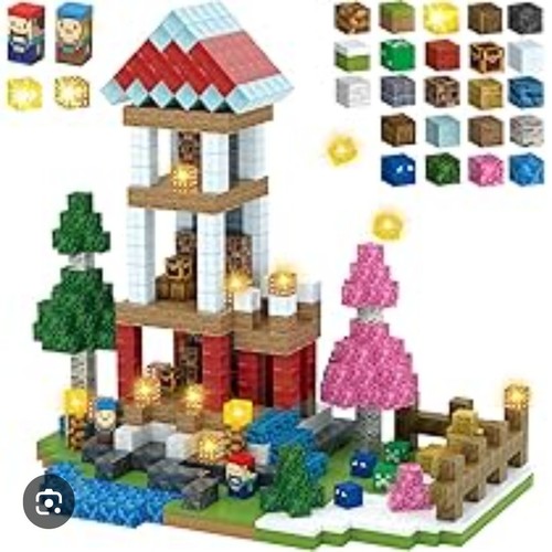 Tree house magnetic cube - house,