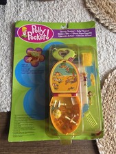 Vintage Polly Pocket Trendy Tronics Clock 29919 Mattel 2000 - Sealed On Card