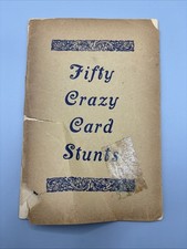 Vintage Magic Book. Fifty Crazy Card Stunts | Rare