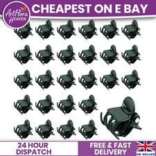 30 x REUSABLE GARDEN CLIPS Small Large Plant Support Sprung Fixing Cane Grips UK