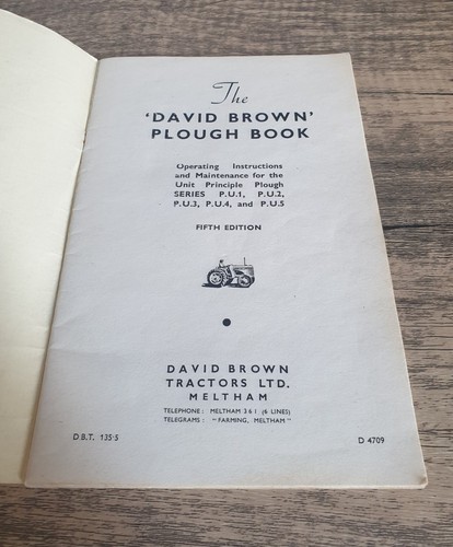 The david brown plough book - david,