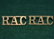 The Royal Armoured Corps Officer's Smaller Size Brass Shoulder Titles