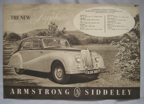1952 armstrong siddeley - armstrong,