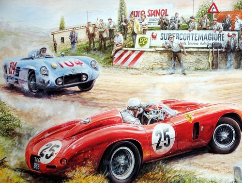 Classic racing car - racing, car,