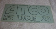 Vintage lawn mower decals