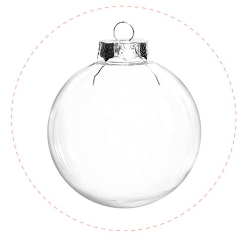 10cm clear plastic ball - 6/8/10cm,