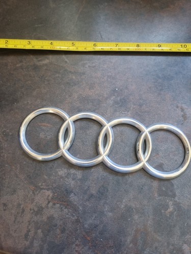 Audi car badge emblem chrome - audi,