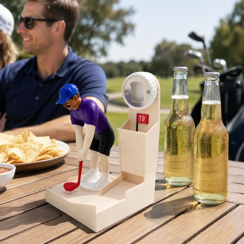 Golf ball bottle opener - golf,