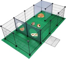  Pet Playpen, Small Animals Cage 140x70x35cm -Auction-