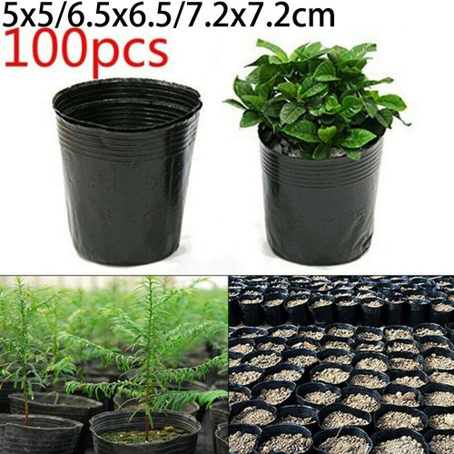 100 pcs plastic nursery - 100,
