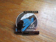 UNUSED LNER DONCASTER WORKS A4 CLASS " MALLARD "  ENAMEL & GILT METAL PIN BADGE