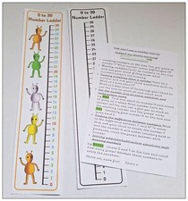 Number lines Laminated 0-30 Teaching Resources counting KS1 EYFS.