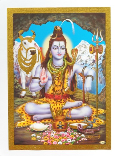 Gold foil embossed hindu god - embossed,