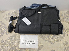 Lekespring Wheeled Garment Bag for Women - 55L Waterproof Suit Carrier with Shoe