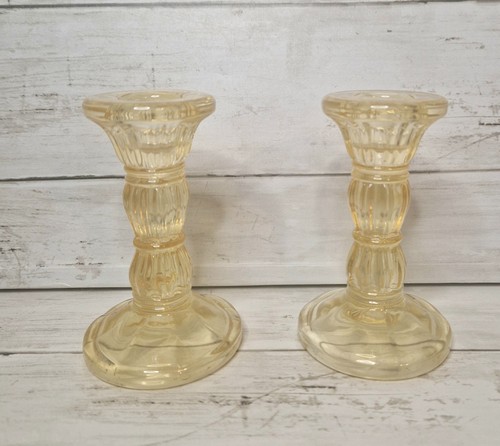 Pair pastel yellow small - pair,