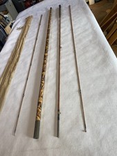 A Superb Vintage Split Cane Fly Rod With Vintage Bamboo Landing Net Pole.
