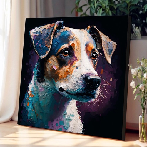 Jack russell painting canvas - jack,