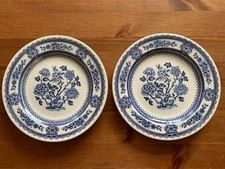 Wood & Son Burslem Dorset Porcelain. Blue. Pair Of Plates. 17cm