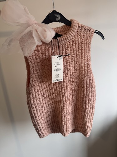 Zara women pink knit - women's,