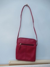Hot Fuschia Pink Handbag by Osprey London Shoulder Strap