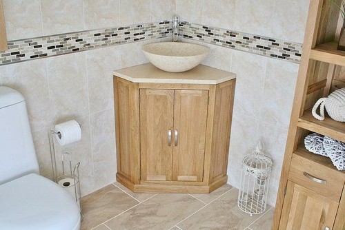Solid oak bathroom - solid, vanity