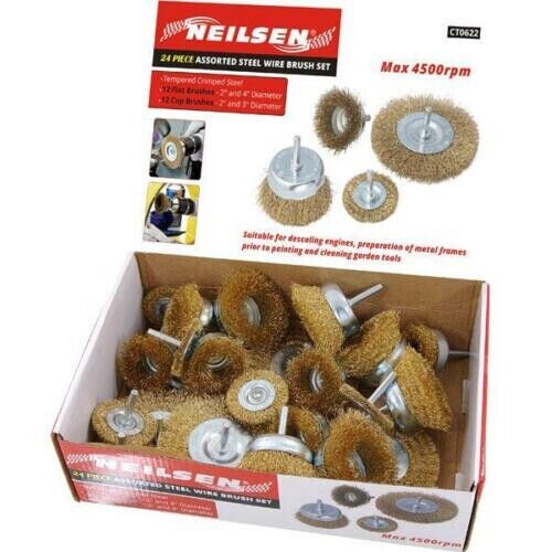 Wire brush set tempered - 24,