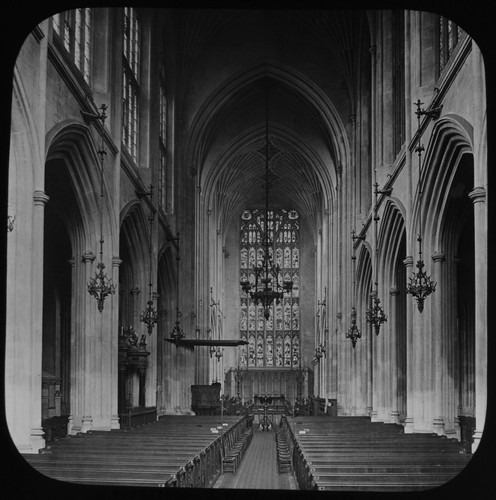 Antique magic lantern slide - lantern,