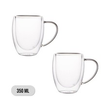 2x Set Double Walled Glass
